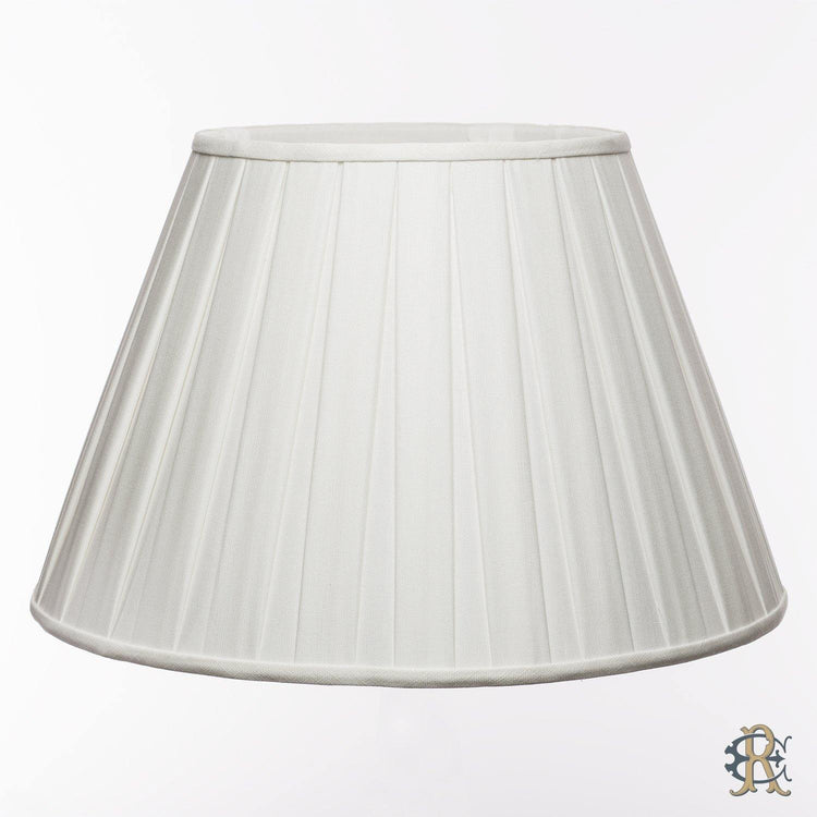 12" - 24" Bone Linen Box Pleat - Edgar Reeves Lighting