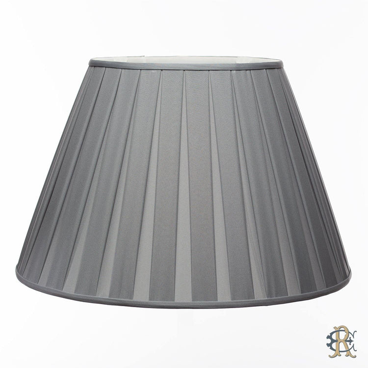 12" - 24" Cloud Gray Silk Box Pleat - Edgar Reeves Lighting