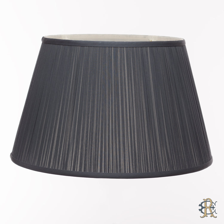 16" - 18" Slate Silk Shirred - Edgar Reeves Lighting
