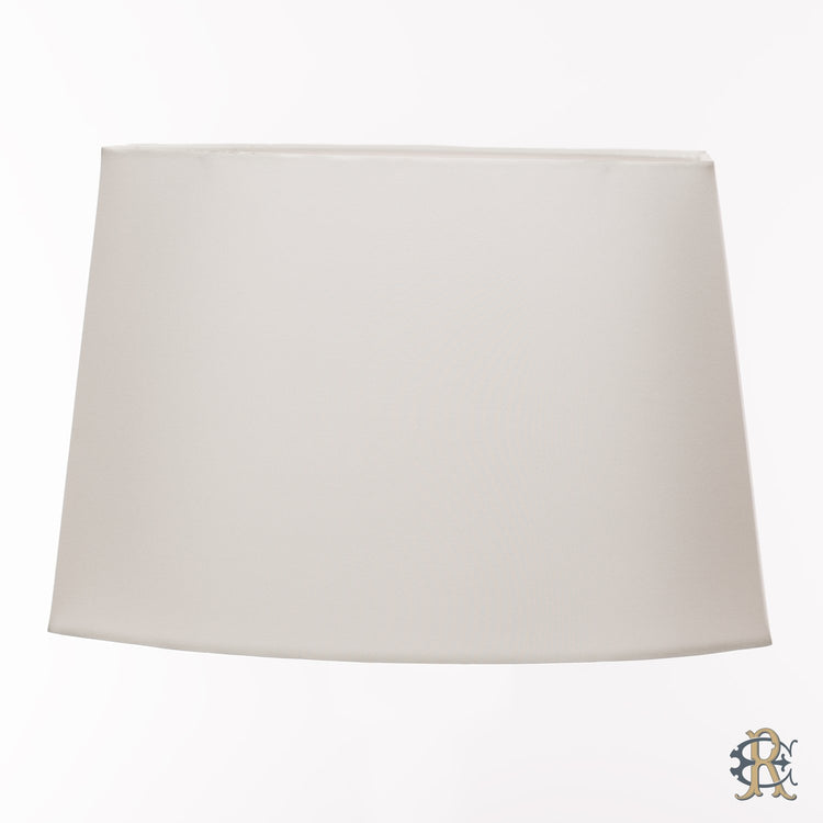 13" - 19" Bone Silk Flat Sided Oval - Edgar Reeves Lighting