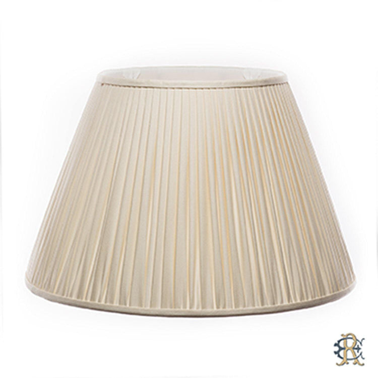 12" - 24" Cream Linen Gathered - Edgar Reeves Lighting