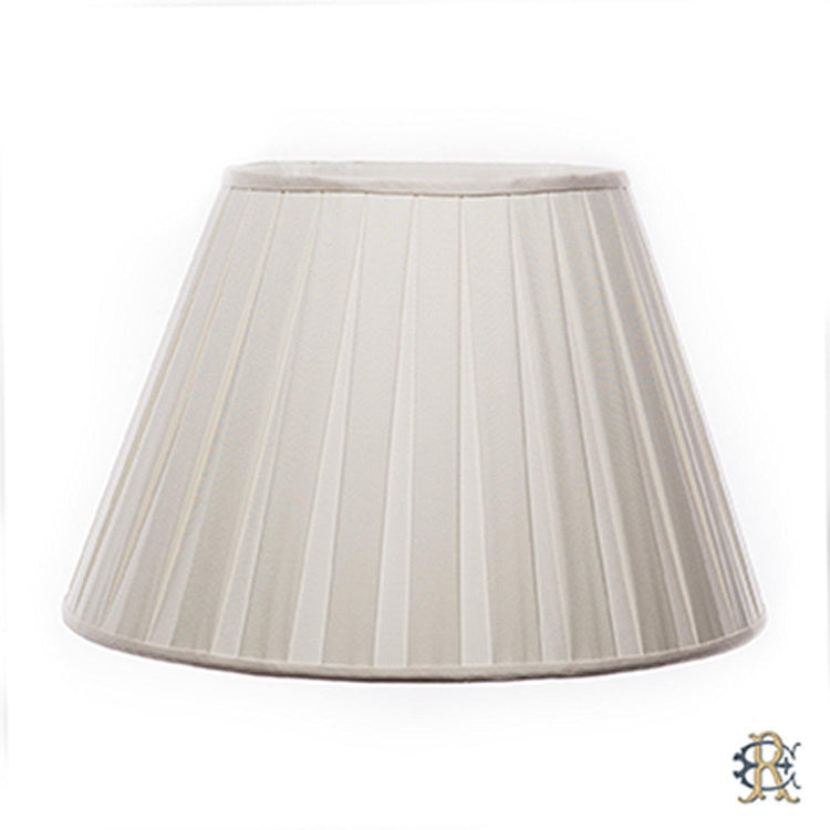 12" - 20" Egg Pongee Box Pleat - Edgar Reeves Lighting