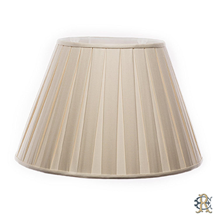 12" - 24" Cream Linen Box Pleat - Edgar Reeves Lighting