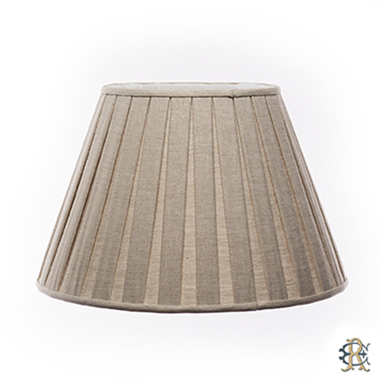 12" - 24" Oat Linen Box Pleat - Edgar Reeves Lighting