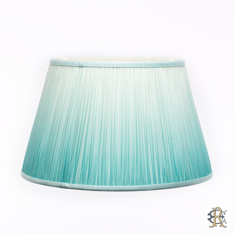 14" - 18" Aqua Ombre Shirred Pleat