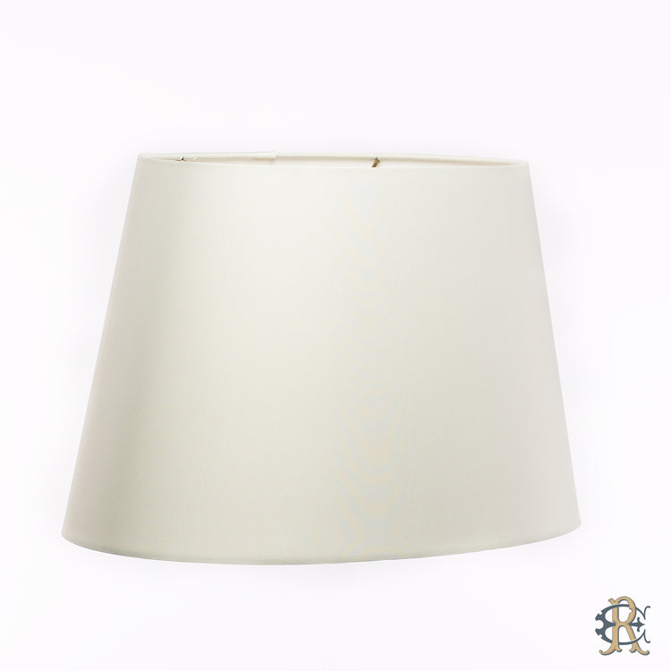 12" - 16" Cream Silk Rolled Edge Tapered Oval