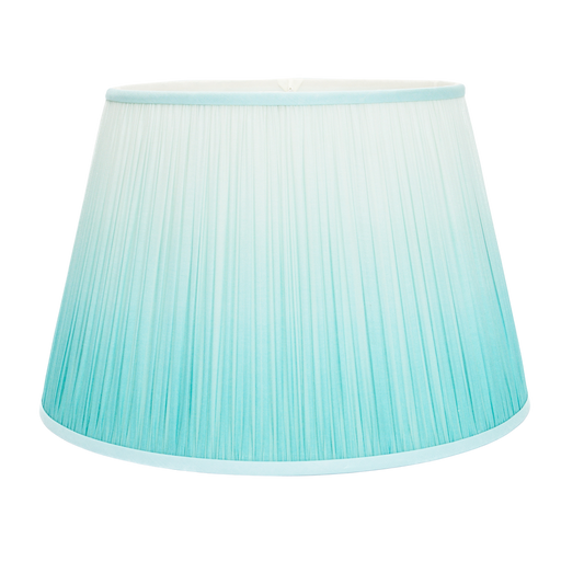 14" to 18" Aqua Ombre Shirred Pleat