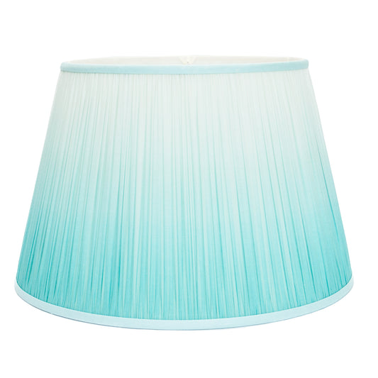 14" to 18" Aqua Ombre Shirred Pleat