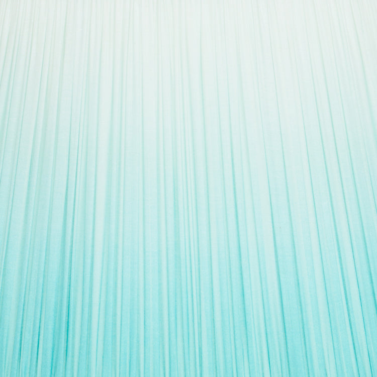 14" to 18" Aqua Ombre Shirred Pleat