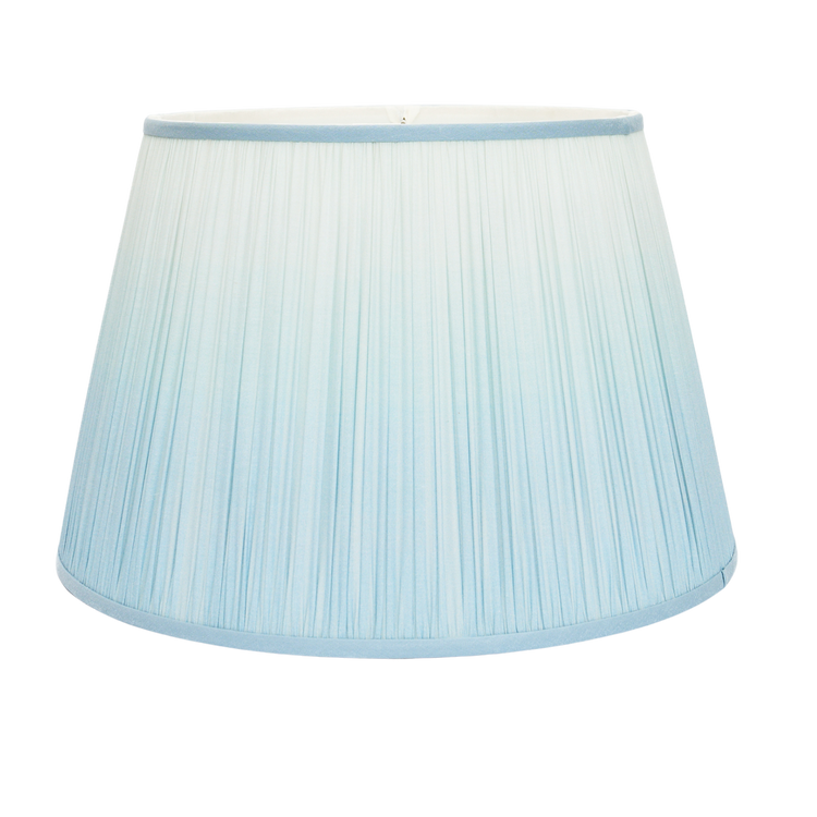 14" to 18" Blue Ombre Shirred Pleat