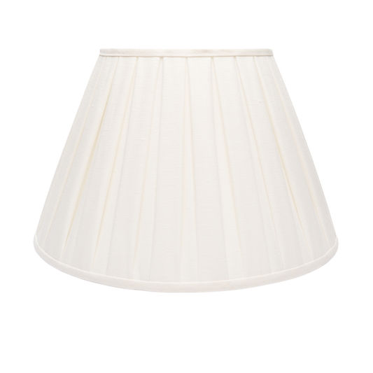 Edgar-Reeves 8" to 24" Bone Linen Box Pleat