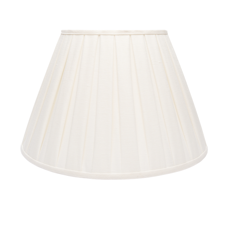 Edgar-Reeves 8" to 24" Bone Linen Box Pleat