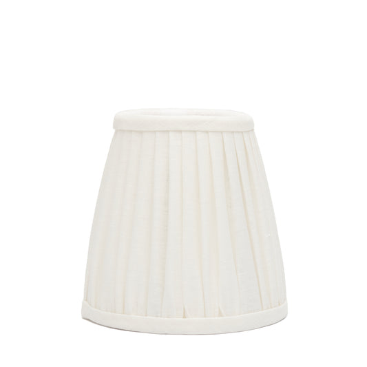 Edgar-Reeves 6" Bone Linen Gathered Candle Clip
