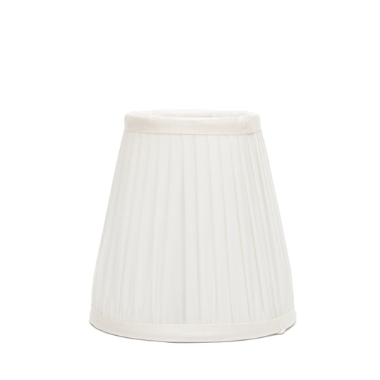 Edgar-Reeves 6" Bone Silk Gathered Candle Clip