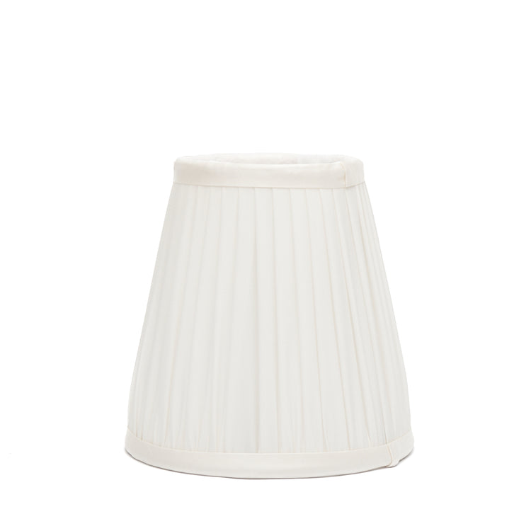 Edgar-Reeves 6" Bone Silk Gathered Candle Clip
