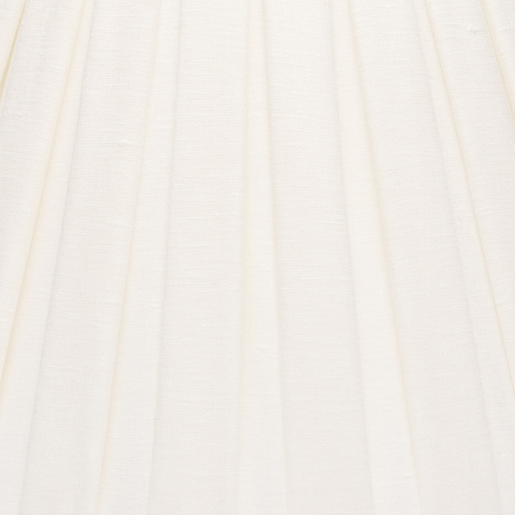 Edgar-Reeves 8" to 24" Bone Linen Box Pleat