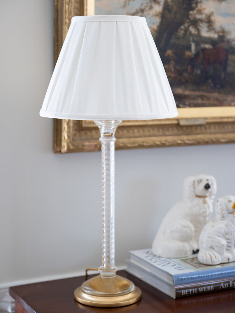 Edgar-Reeves 8" to 24" Bone Linen Box Pleat