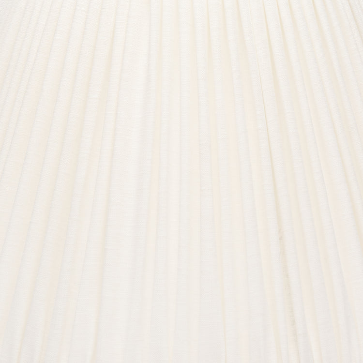 Edgar-Reeves 8" to 24" Bone Linen Gathered Pleat