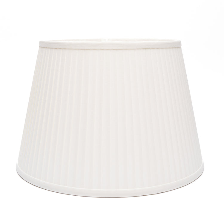 12" to 18" Bone Linen Knife Pleat Modified Drum