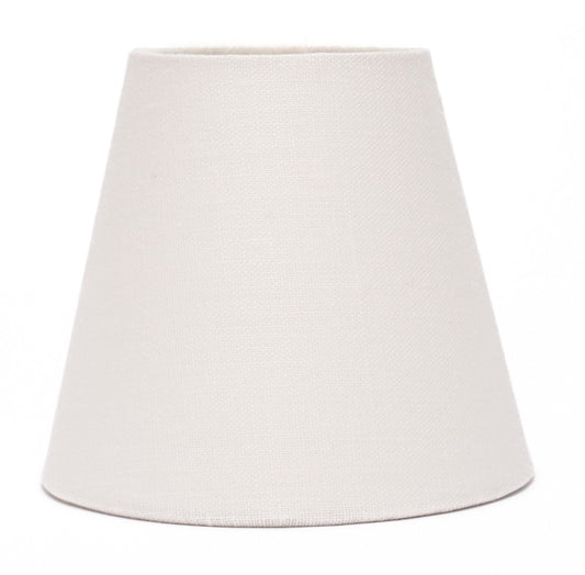 4" to 6" Bone Linen Rolled Edge Candle Clip