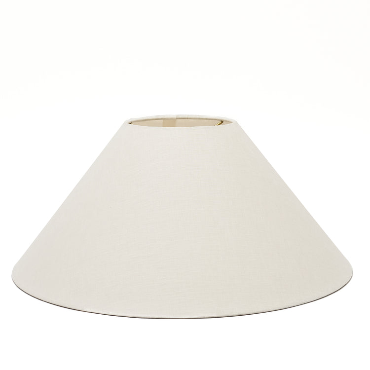 16" to 20" Bone Linen Rolled Edge Coolie