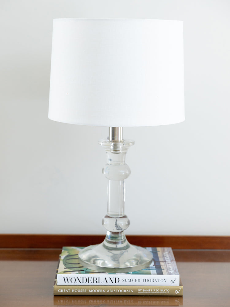 8" to 22" Bone Linen Rolled Edge Retro Drum