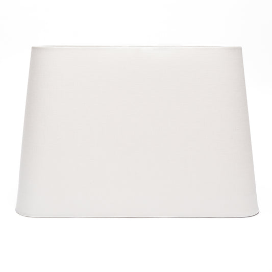 10" to 18" Bone Linen Rolled Edge Tapered Rectangle