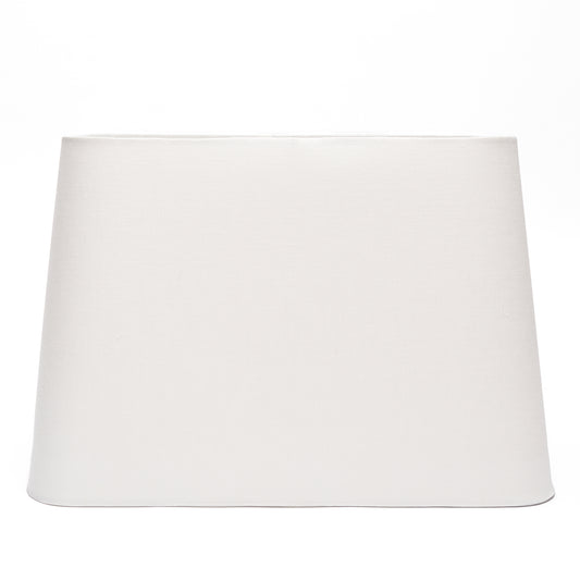 10" to 18" Bone Linen Rolled Edge Tapered Rectangle