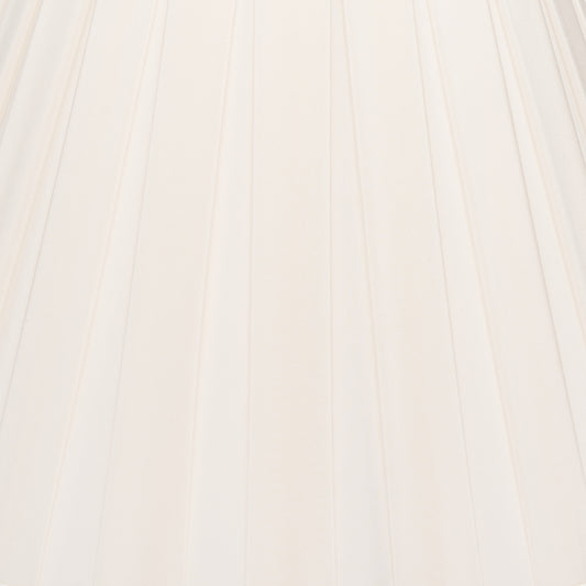 Edgar-Reeves 8" to 24" Bone Silk Box Pleat