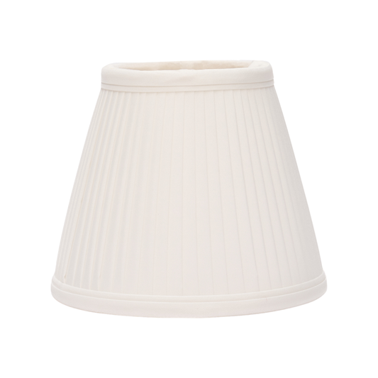 4" - 5" Bone Silk Knife Pleat Candle Clip