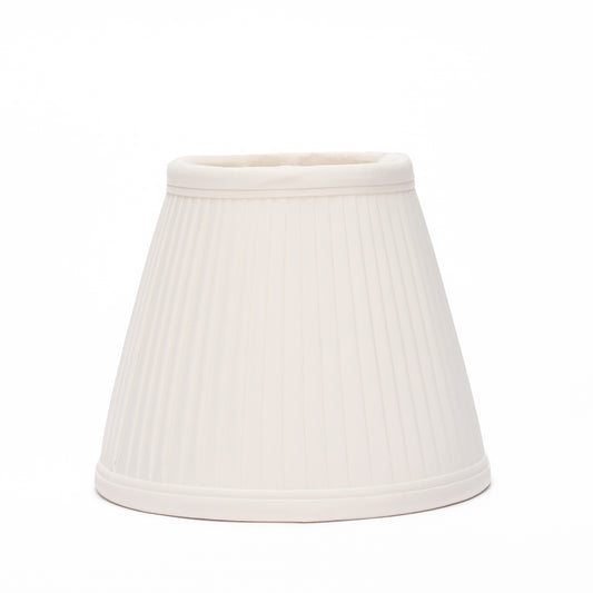 4" to 5" Bone Silk Knife Pleat Candle Clip