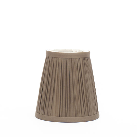 4.5" Brindle Silk Shirred Candle Clip