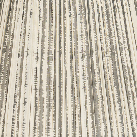 14" to 18" Charcoal Bark Print Shirred Pleat