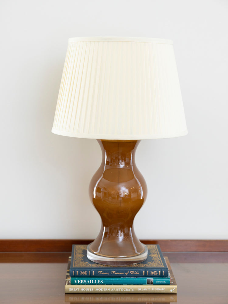 12" to 18" Cream Silk Knife Pleat Modified Drum