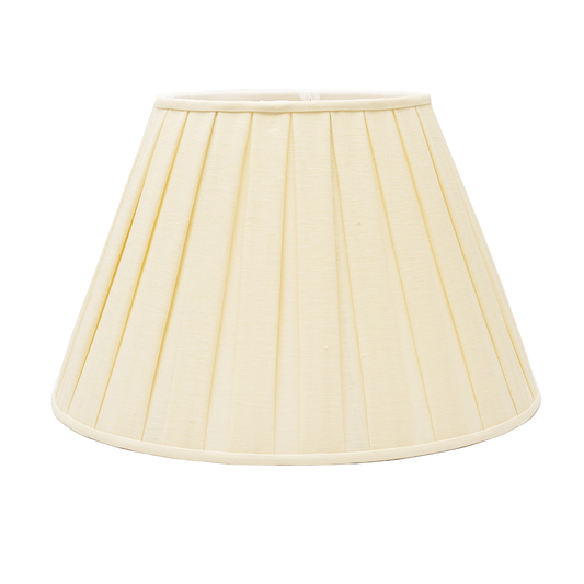 Edgar-Reeves 8" to 24" Cream Linen Box Pleat