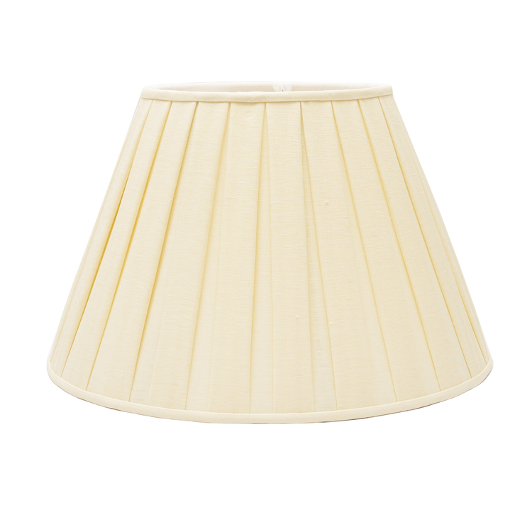 Edgar-Reeves 8" to 24" Cream Linen Box Pleat