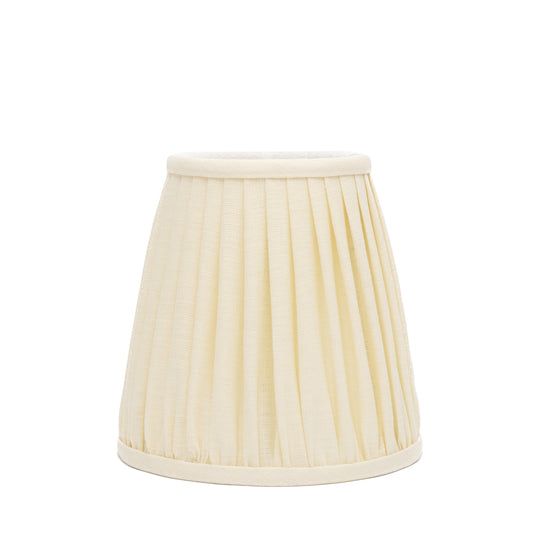 Edgar-Reeves 6" Cream Linen Gathered Candle Clip