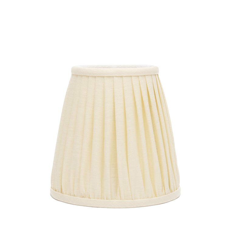 Edgar-Reeves 6" Cream Linen Gathered Candle Clip