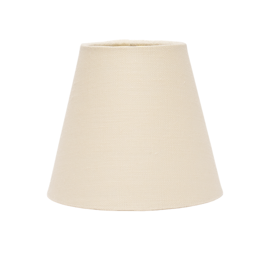 4" to 6" Cream Linen Rolled Edge Candle Clip
