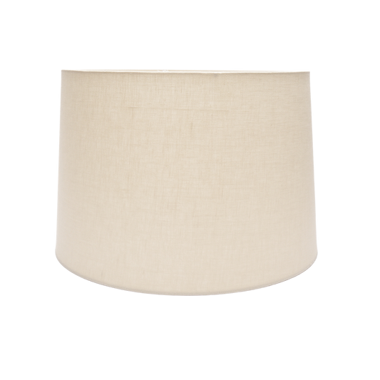 8" to 22" Cream Linen Rolled Edge Retro Drum