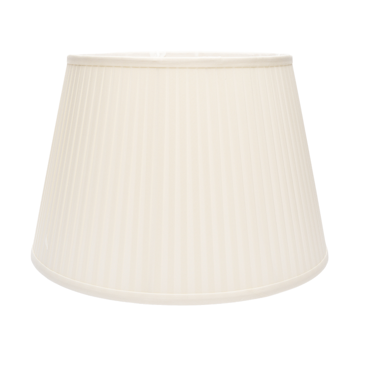 12" to 18" Cream Silk Knife Pleat Modified Drum