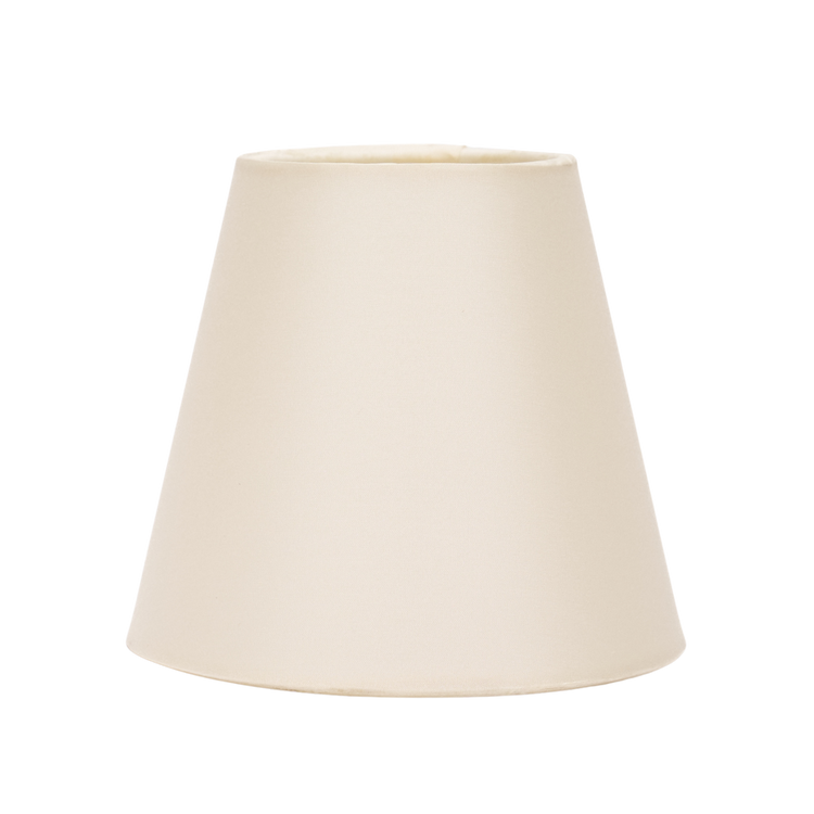 4" to 6" Cream Silk Rolled Edge Candle Clip