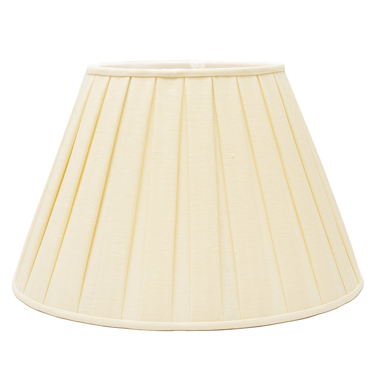 Edgar-Reeves 8" to 24" Cream Linen Box Pleat