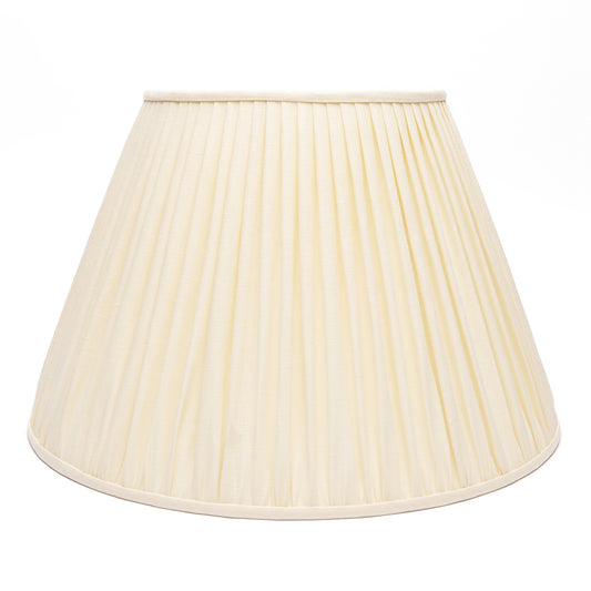Edgar-Reeves 8" to 24" Cream Linen Gathered Pleat