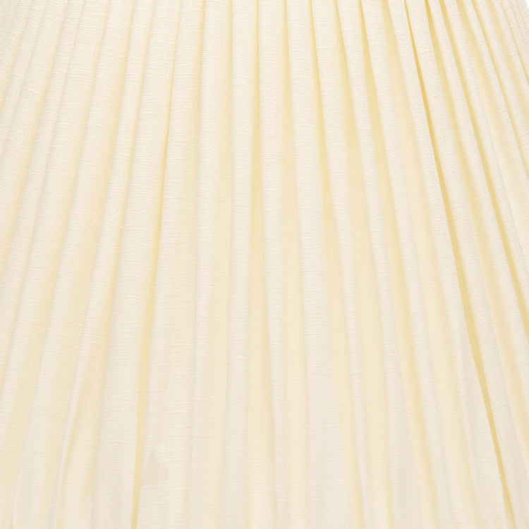 Edgar-Reeves 6" Cream Linen Gathered Candle Clip