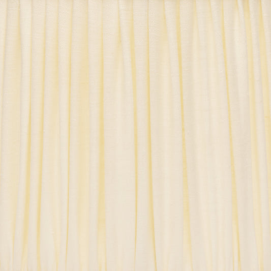 Edgar-Reeves 13" to 17" Cream Linen Gathered Pleat Flat Sided Oval