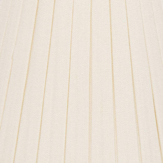 5" Cream Linen Knife Pleat Candle Clip