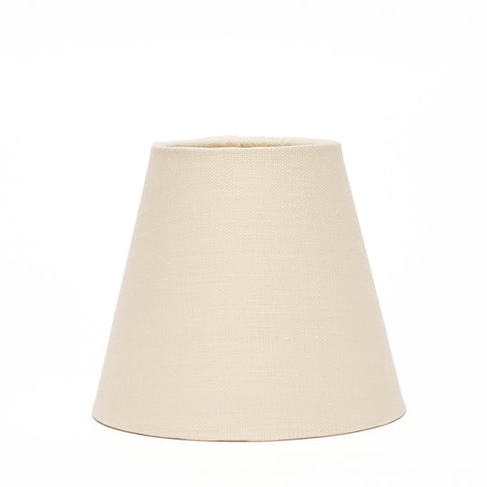 4" to 6" Cream Linen Rolled Edge Candle Clip