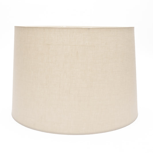 8" to 22" Cream Linen Rolled Edge Retro Drum