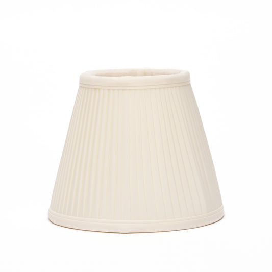 4"to 5" Cream Silk Knife Pleat Candle Clip